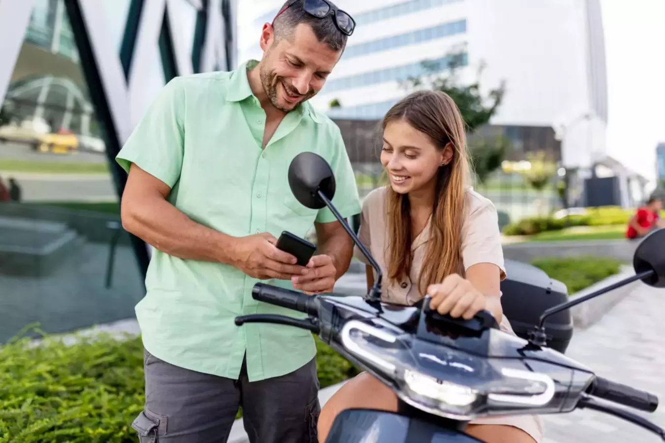 Prise en main d'un scooter électrique