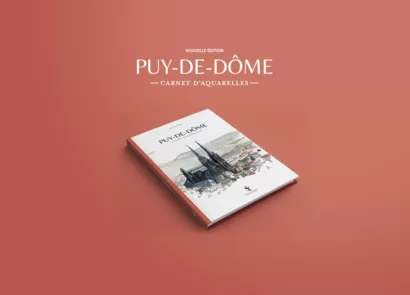 Réédition 'Puy-de-Dôme, carnet d'aquarelles'