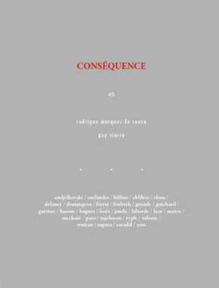 Souscription au nouveau volume de Conséquence