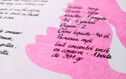 Une recette, une œuvre !