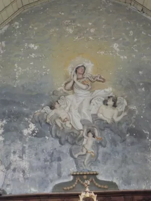 Restaurer la peinture murale de l'église Notre-Dame de l'Assomption à Moitron-sur-Sarthe