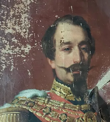 Restaurer le tableau Napoléon III à Bagnères-de-Luchon
