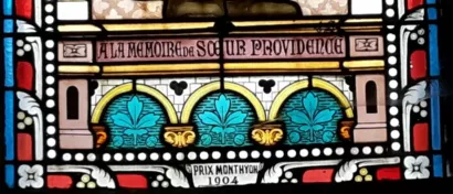 Restaurer le vitrail de Sœur Providence à Neuvy-Grandchamp