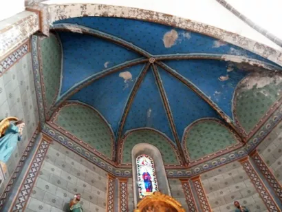 Restaurer les décors peints du choeur de la Collégiale Saint-Martin à Colmars-les-Alpes