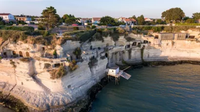 Sécuriser l'éperon rocheux à Meschers